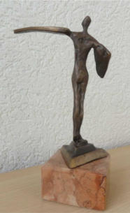 Judith Braun, Holland - guardian angel, bronze 21 cm hj