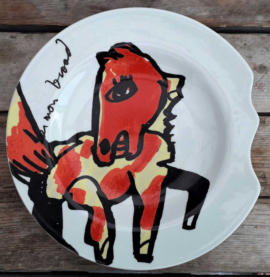 Herman Brood, NL - keramisk fad, diameter 30 cm 