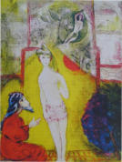 Chagall - Arabian Nights, litografi 50x40 cm