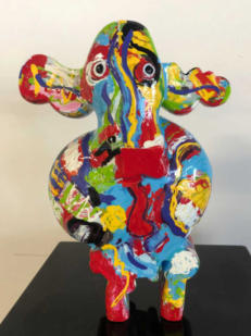 Peter Diem, NL - "glad ko 1" Resin, 30 cm