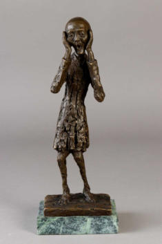 efter Edvard Munch, "Skriget", bronze, 39 cm 