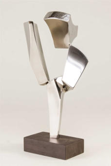 Ib Erling Pedersen - Figur i letmetal, hjde 24, 5 cm 