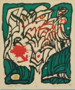 Alechinsky - litografi, 43x29 cm