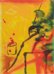 Jens Birkemose - akryl og akvarel p papir, 50 x 36 cm (lysml) 